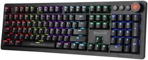 MARVO KG917 Mechanical (Outemu blue) 107-key, LED Rainbow Backlight Wired Gaming Keyboard_Black