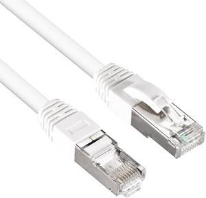 Speedex Cat 7 High-Speed 10 Gigabit FT4/CMR Shielded Patch Cable - White