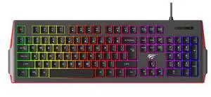 Havit KB866L Wired RGB Backlit Membrane FN Multi-function Gaming Keyboard