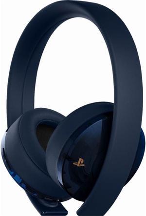 PlayStation Gold Wireless Headset and Dualshock 4 500 Million Edition  Translucent Blue
