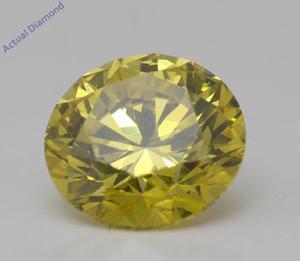 Cushion Natural Mined Loose Diamond (1.86 Ct Intense Yellow(Irradiated) VS1(Enhanced) Clarity) IGL