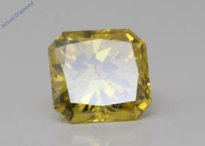 Radiant Natural Mined Loose Diamond (1.33 Ct Intense Yellow(Irradiated) VS2(Enhanced) Clarity) IGL