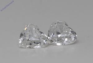 A Pair of Heart Cut Natural Mined Loose Diamonds (0.83 Ct,I Color,SI2 Clarity)