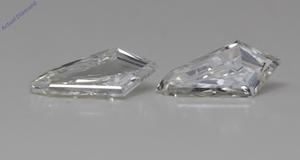 A Pair of Heart Cut Natural Mined Loose Diamonds (1.06 Ct,I Color,VS2-SI1 Clarity)