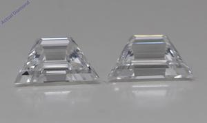 A Pair of Heart Cut Natural Mined Loose Diamonds (1.3 Ct,I Color,VS2-SI1 Clarity)