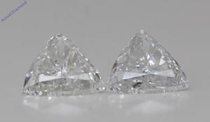 A Pair of Trilliant Cut Natural Mined Loose Diamonds (1.63 Ct,H Color,VS2 Clarity)