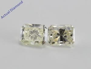 A Pair of Radiant Cut Loose Diamonds (1.21 Ct, K ,SI)