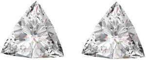 A Pair of Triangle Cut Loose Diamonds (0.96 Ct, H-I ,SI1-SI2)