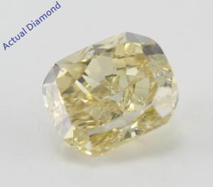 Cushion Cut Loose Diamond (1.24 Ct, Natural Fancy Yellow Color, SI1 Clarity) GIA Certified