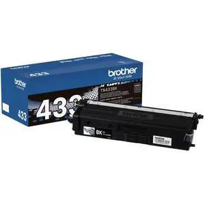 Genuine TN433BK High Yield Toner-Retail Packaging, Black, 1 Size | Retail packaging Genuine TN433BK High Yield Toner-Retail Packaging, Black, 1 Size | Retail packaging