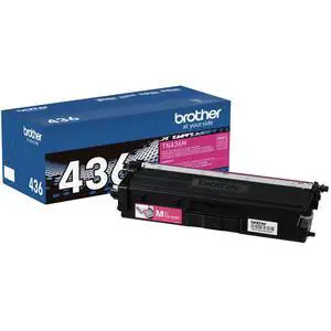 Genuine Super High Yield Toner Cartridge, TN436M, Replacement Magenta Toner, Yield up to 6,500 Pages, Amazon Dash Replenishment Cartridge | Genuine TN436M Magenta Toner, Approx. 6 Genuine Super High Yield Toner Cartridge, TN436M, Replacement Magenta Toner, Yield up to 6,500 Pages, Amazon Dash Replenishment Cartridge | Genuine TN436M Magenta Toner, Approx. 6