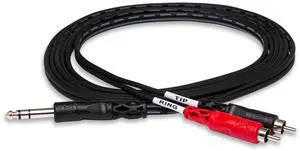 TRS-204 Insert Cable - 1/4-inch TRS Male to Dual RCA Male L/R - 12 Foot TRS-204 Insert Cable - 1/4-inch TRS Male to Dual RCA Male L/R - 12 Foot