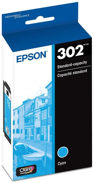 302 Claria Premium Ink Standard Capacity Cyan Cartridge (T302220-S) Works with Expression XP-6000, 6100 302 Claria Premium Ink Standard Capacity Cyan Cartridge (T302220-S) Works with Expression XP-6000, 6100