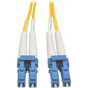 Duplex Singlemode 9/125 Fiber Patch Cable, LC/LC Connectors, Male-to-Male, Up to 10 Gbps Transfer Speeds, Yellow, 3 Feet / 1 Meter, Lifelong (N370-01M) Duplex Singlemode 9/125 Fiber Patch Cable, LC/LC Connectors, Male-to-Male, Up to 10 Gbps Transfer Speeds, Yellow, 3 Feet / 1 Meter, Lifelong (N370-01M)