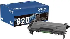Genuine Toner Cartridge, TN820, Replacement Black Toner, Page Yield Up to 3,000 Pages, Amazon Dash Replenishment Cartridge | Office document printing with 3000 page yield and leak-free design Genuine Toner Cartridge, TN820, Replacement Black Toner, Page Yield Up to 3,000 Pages, Amazon Dash Replenishment Cartridge | Office document printing with 3000 page yield and leak-free design