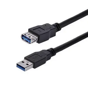 1m Black SuperSpeed USB 3.0 Extension Cable A to A - Male to Female USB 3 Extension Cable Cord 1 m (USB3SEXT1MBK) 1m Black SuperSpeed USB 3.0 Extension Cable A to A - Male to Female USB 3 Extension Cable Cord 1 m (USB3SEXT1MBK)