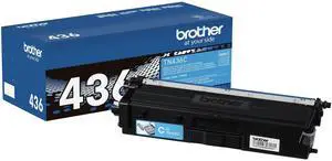 Genuine Super High Yield Toner Cartridge, TN436C, Replacement Cyan Toner, Yield up to 6,500 Pages, Amazon Dash Replenishment Cartridge | Prints up to 6,500 pages, Amazon Dash replenishment Genuine Super High Yield Toner Cartridge, TN436C, Replacement Cyan Toner, Yield up to 6,500 Pages, Amazon Dash Replenishment Cartridge | Prints up to 6,500 pages, Amazon Dash replenishment