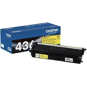 Genuine Super High Yield Toner Cartridge, TN436Y, Replacement Yellow Toner, Yield up to 6,500 Pages, Amazon Dash Replenishment Cartridge | Prints up to 6,500 pages, Amazon Dash replenishment Genuine Super High Yield Toner Cartridge, TN436Y, Replacement Yellow Toner, Yield up to 6,500 Pages, Amazon Dash Replenishment Cartridge | Prints up to 6,500 pages, Amazon Dash replenishment