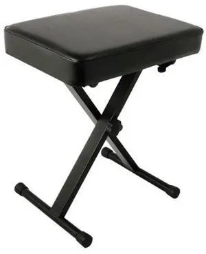 OEM PKBB1 Adjustable Padded Keyboard X-Style Bench, Black, 19.5 inches OEM PKBB1 Adjustable Padded Keyboard X-Style Bench, Black, 19.5 inches
