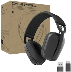 Logitech Zone Vibe Wireless for Business Bluetooth Headphones - Teams | Ideal for Business, Bluetooth, USB-A, USB-C, Microsoft Teams Certified, Mac/PC, Noise Canceling Mic, Receiver included Logitech Zone Vibe Wireless for Business Bluetooth Headphones - Teams | Ideal for Business, Bluetooth, USB-A, USB-C, Microsoft Teams Certified, Mac/PC, Noise Canceling Mic, Receiver included
