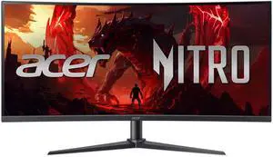 Nitro 34 Gaming Monitor | QHD 3440 x 1440 | 1500R 21:9 Curved | AMD FreeSync Premium | 200Hz Refresh Rate | 1ms (VRB) | sRGB 99% | 1 x Display Port 1.4 & 2 x HDMI 2.1 Ports | XZ340CUR X0bmiiphx Nitro 34 Gaming Monitor | QHD 3440 x 1440 | 1500R 21:9 Curved | AMD FreeSync Premium | 200Hz Refresh Rate | 1ms (VRB) | sRGB 99% | 1 x Display Port 1.4 & 2 x HDMI 2.1 Ports | XZ340CUR X0bmiiphx