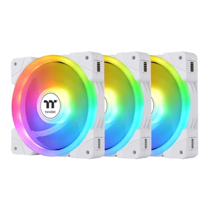 SWAFAN EX 12 ARGB PC Cooling Fan White, 3-Fan pcak, 500~2000 RPM, Magnetic Connection, Reversable Blades, sync with MB RGB Software, CL-F169-PL12SW-A SWAFAN EX 12 ARGB PC Cooling Fan White, 3-Fan pcak, 500~2000 RPM, Magnetic Connection, Reversable Blades, sync with MB RGB Software, CL-F169-PL12SW-A