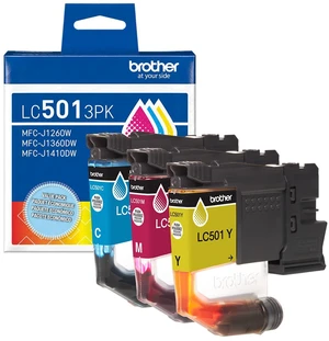 Genuine LC5013PK 3-Pack Standard Yield Cyan, Magenta, and Yellow Ink Cartridges (for use with Work Smart 1260, 1360, and 1410 Printers) Genuine LC5013PK 3-Pack Standard Yield Cyan, Magenta, and Yellow Ink Cartridges (for use with Work Smart 1260, 1360, and 1410 Printers)