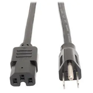 Heavy Duty Power Cord, 15A, 14AWG (NEMA 5-15P to IEC-320-C15) 8-ft. (P019-008) Heavy Duty Power Cord, 15A, 14AWG (NEMA 5-15P to IEC-320-C15) 8-ft. (P019-008)