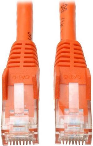 TRIPP LITE N201-007-OR 7FT CAT6 GIGABIT SNAGLESS MOLDED PATCH CABLE RJ45 M/M ORANGE