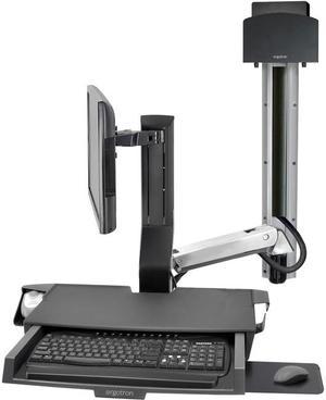 Ergotron 45-594-026 SV Combo System with Worksurface and Small CPU Holder