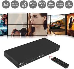SIIG AC CEH26E11S1 2x2 4K Video Wall Processor with USBC DVI HDMI Input