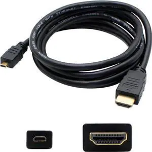 AddOn HDMI/Micro HDMI A/V Cable - 25 ft HDMI/Micro HDMI A/V Cable for Audio/Video Device - First 1