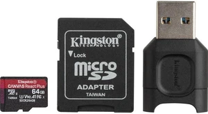 Kingston ME MLPMR2 64GB 64GB microSDXC React Plus SDCR2 w AdapterMLPM Reader Kingston ME MLPMR2 64GB 64GB microSDXC React Plus SDCR2 w AdapterMLPM Reader
