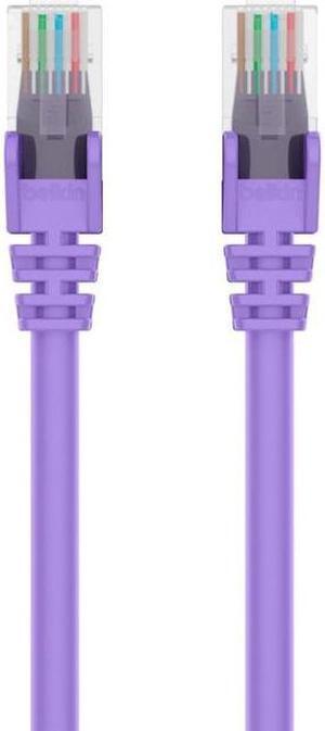 Belkin A3L980-15-PUR-S 15 ft. Cat 6 Purple Snagless Patch Cable