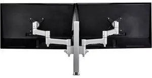 Atdec Awm Dual Monitor Desk Mount. Flat And Curved Up To 32In - Vesa 75 X 75 100 X 100