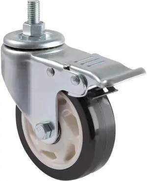 Tripp Lite DMCCASTER Locking Caster Kit for Rolling TV/Monitor Carts - Heavy Duty, Swivel, 4 in. Diameter, 4 Casters