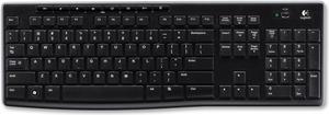 Logitech K270 Wireless Keyboard K270 Black Logitech Unifying protocol (2.4 GHz) Wireless range: >33 ft (10m) wireless range Ergonomic Keyboard