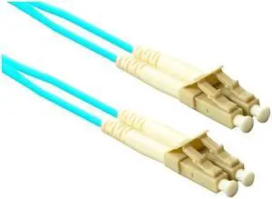 eNet Components, Inc. LC2-10G-30M-ENC 98.43 ft. Aqua Multimode Duplex Cable