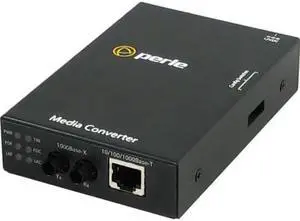 Perle S-1110-XT 10/100/1000 to Fiber Industrial Temperature Media Converter