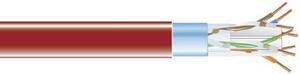 Black Box 1000ft Cat6 400-MHz Shielded Bare Wire Bulk Cable Red EVNSL0606A1000