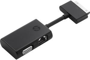 HP Dock Connector to Ethernet and VGA Adapter G7U78UT