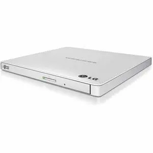LG Ultra-Slim Portable DVD Burner & Drive with M-DISC Support - White LG Ultra-Slim Portable DVD Burner & Drive with M-DISC Support - White
