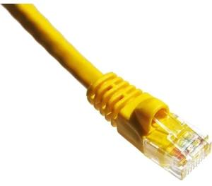 Axiom C5EMB-Y6-AX Patch Cable - Rj-45 (M) To Rj-45 (M) - 6 Ft - Utp - Cat 5E - Molded, Snagless, Stranded - Yellow Axiom C5EMB-Y6-AX Patch Cable - Rj-45 (M) To Rj-45 (M) - 6 Ft - Utp - Cat 5E - Molded, Snagless, Stranded - Yellow