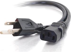 C2G 03134 18 AWG Universal Power Cord - NEMA 5-15P to IEC320C13, TAA Compliant, Black (10 Feet, 3.04 Meters)