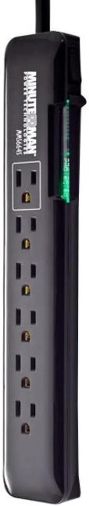 Minuteman SlimLine MMS664S 6-Outlets Surge Suppressor