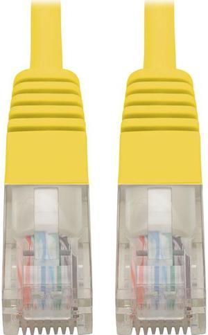 Tripp Lite N002-002-YW Cat5E 350 Mhz Molded Utp Patch Cable (Rj45 M/M) , Yellow, 2 Ft. - Patch Cable - Rj-45 (M) To Rj-45 (M) - 2 Ft - Utp - Cat 5E - Ieee 802.3Ab/Ieee 802.5 - Molded, Stranded - Yell