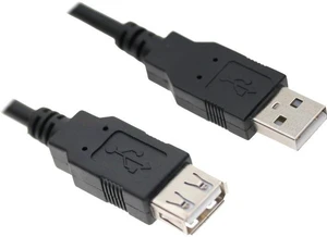 Axiom USB 2.0 Type-A to Type-A Extension Cable M/F 10ft Axiom USB 2.0 Type-A to Type-A Extension Cable M/F 10ft