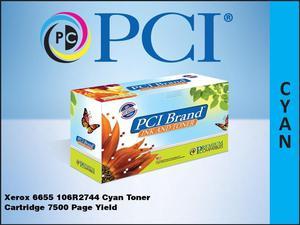 PCI 106R02744-PCI Toner Cartridge, Cyan for Xerox 6655 Printer