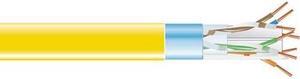 CAT6 400-MHz Shielded Solid Bulk Cable F/UTP PVC 1000-ft. 304.8-m Yellow
