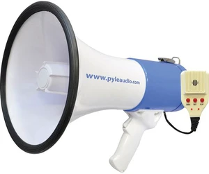 PYLE MEGAPHONE Speaker System with Built-in Rechargeable Battery and Handheld Microphone PYLE MEGAPHONE Speaker System with Built-in Rechargeable Battery and Handheld Microphone